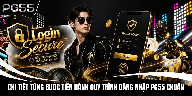 Chi tiết từng bước tiến hành quy trình đăng nhập PG55 chuẩn